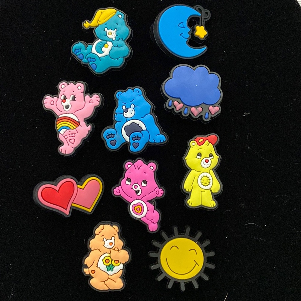 10 pc Care Bear Croc Charms